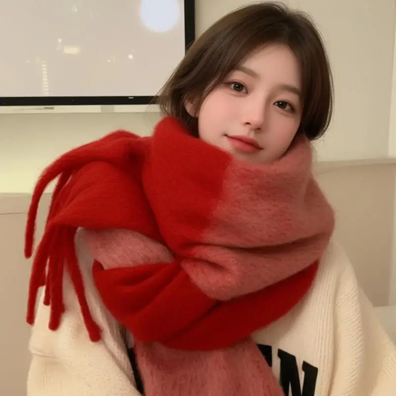 thickened-red-scarf-women's-autumn-winter-korean-style-versatile-large-size-warmth-ultra-large-shawl-new-2026-high-end-feel