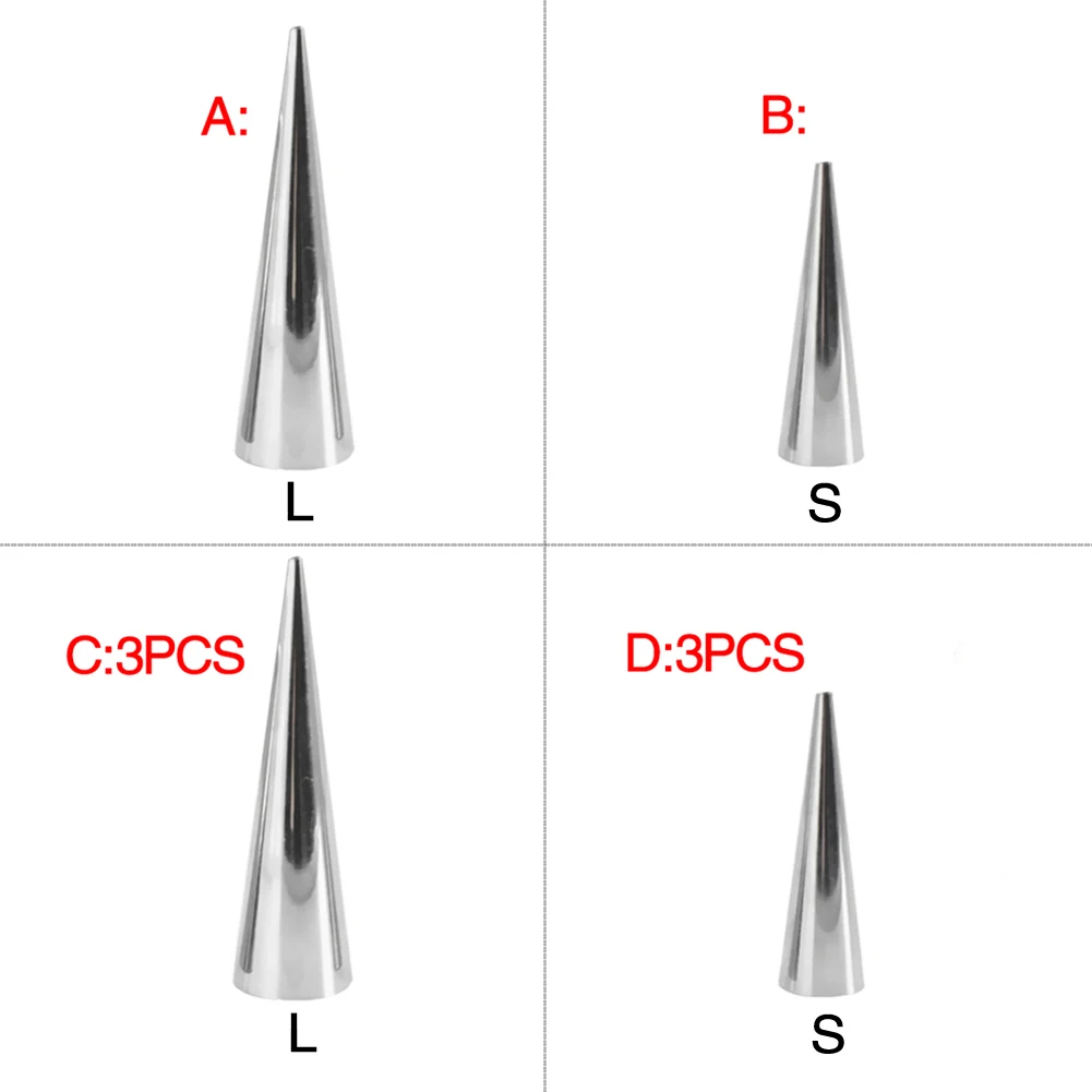 Stainless Steel Pastry Horn Molds Conical Tube Cone Croissant Mould Baking Tool
