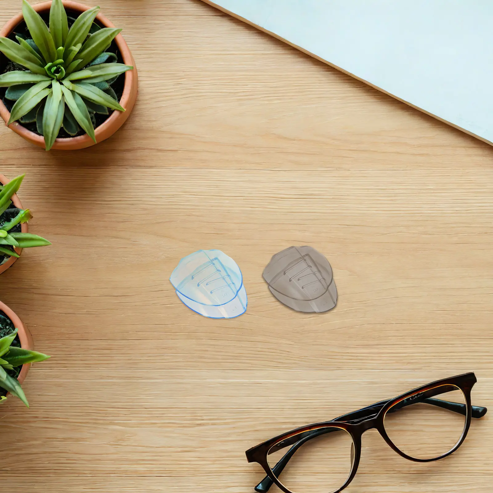 

4Pairs Eyeglasses Side Shields Tpu Material Reusable Clear Side Shield for Glasses Safety Eye Protection Protective Eyeglasses