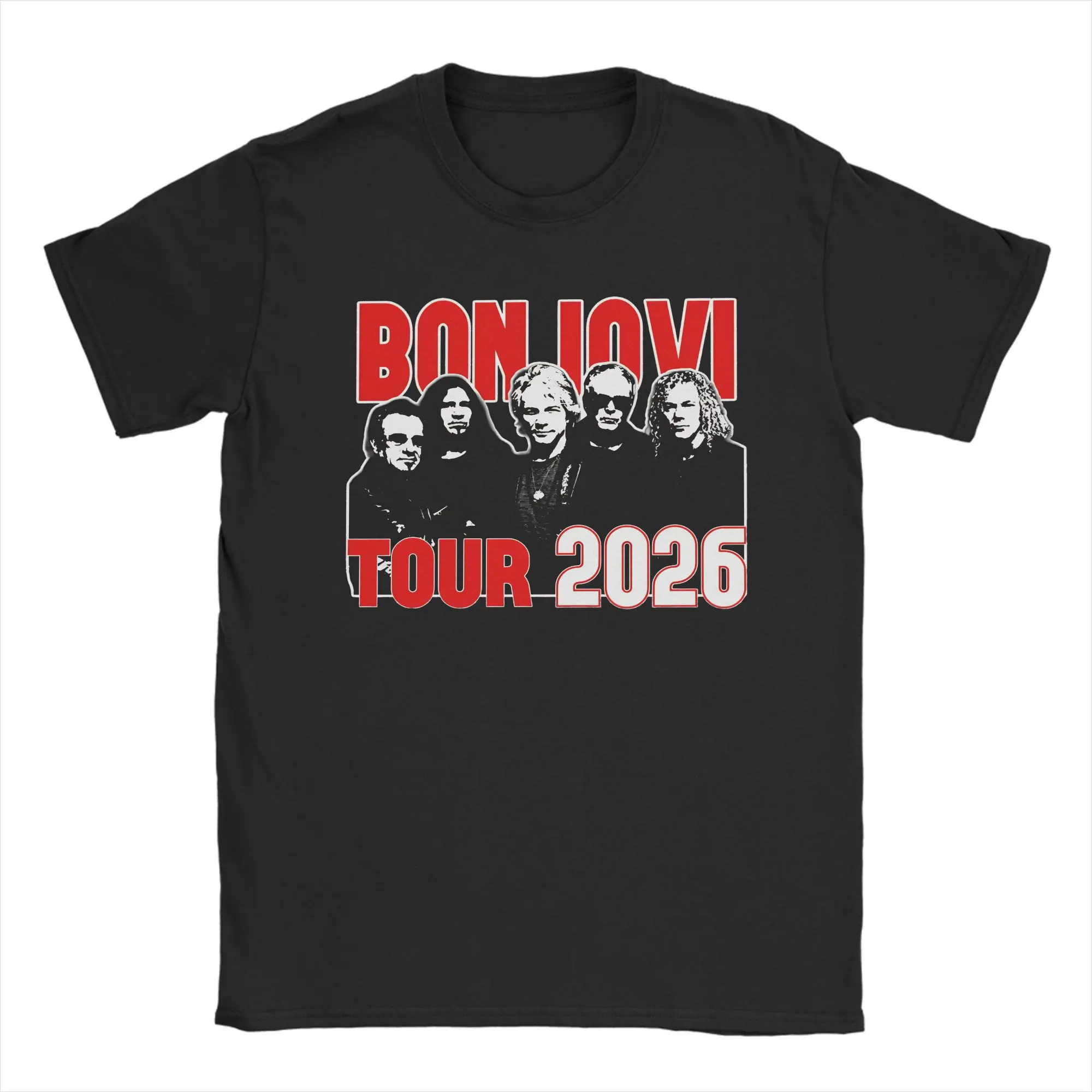 Bons Jovis Tour 2026  Print T Shirt for Men Women  Cotton  Tee Shirt Clothing