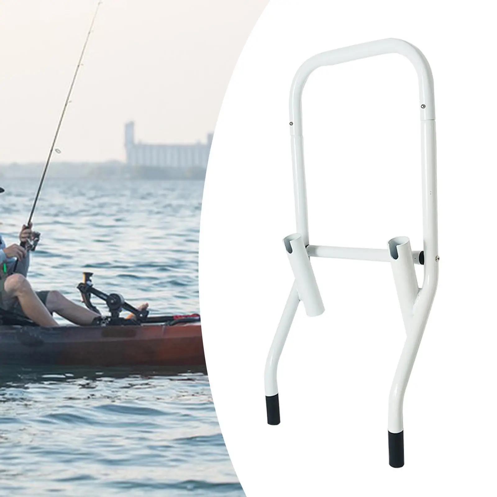 Paddle Board Rod Holder Kayak Rod Holder Easy to Install Fishing Pole Rod Rack Convenient Fishing Pole Holder for Raft/ Yacht