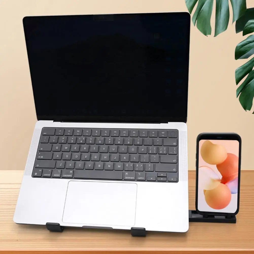 Suporte antiderrapante para laptop, suporte ajustável para laptop com altura ajustável, suporte de carga forte para conforto