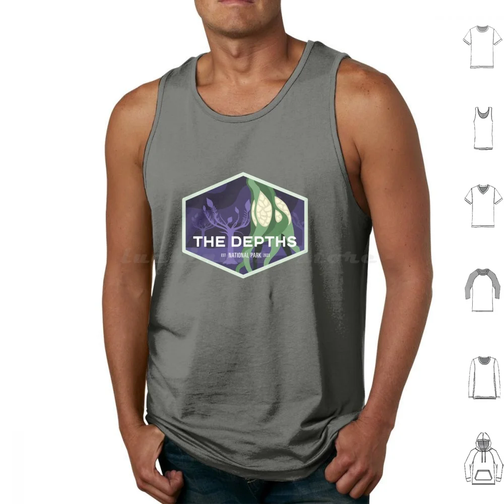 The Depths National Park Tank Tops Print Cotton Totk Tears Of The Kingdom Breath Of The Wild Legend Of Hyrule National