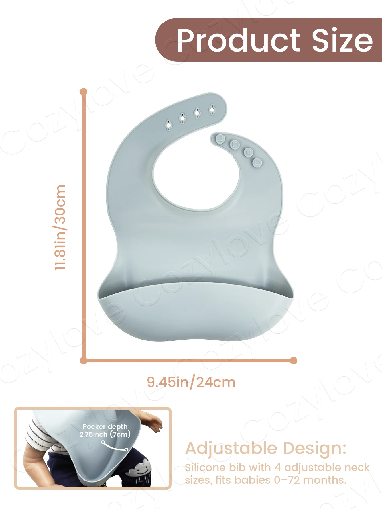 Waterproof Silicone Baby Feedi - Baby Food Kids recension och pris
