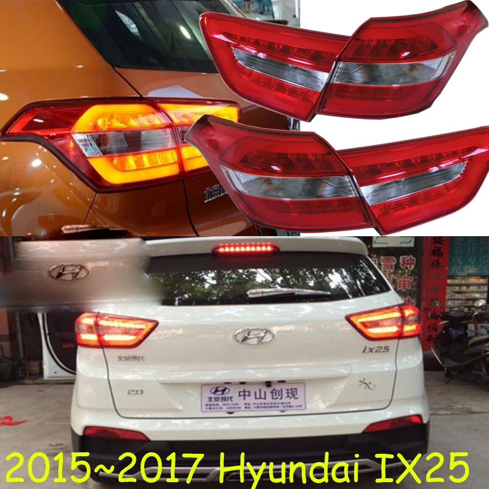 1pcs car accessories bumper creta tail light for Hyundai IX25 taillight LED Taillamp 2015~2016y for Hyundai IX25 fog lamp