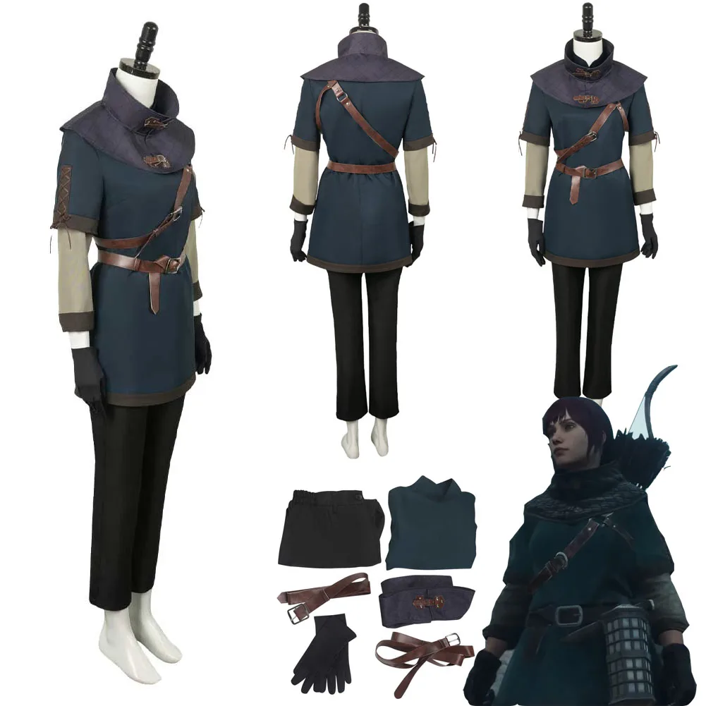 Game Dragon Cos Dogma Archer Cosplay Fantasia Role Playing Costume Dress Outfits For Adult Women Girls Halloween Carnival Suit