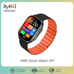 IMIKI SF1 reloj inteligente pantalla AMOLED de 2,01 pulgadas 1000nits llamadas BT más de 100 modos deportivos IP68 caja de Metal de modelado de moda de negocios