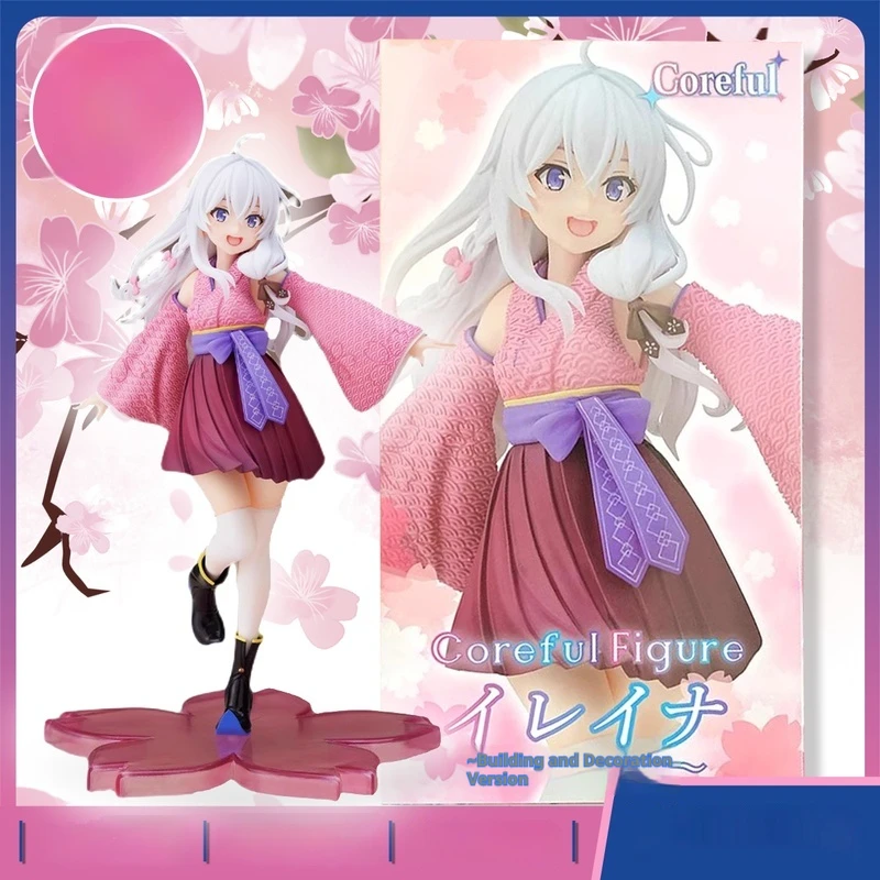 

Authentic TAITO Coreful Fairy Tale Figure Elena Sakura Kimono Demon Girl Collectible Anime Statuette Toy Action Figure