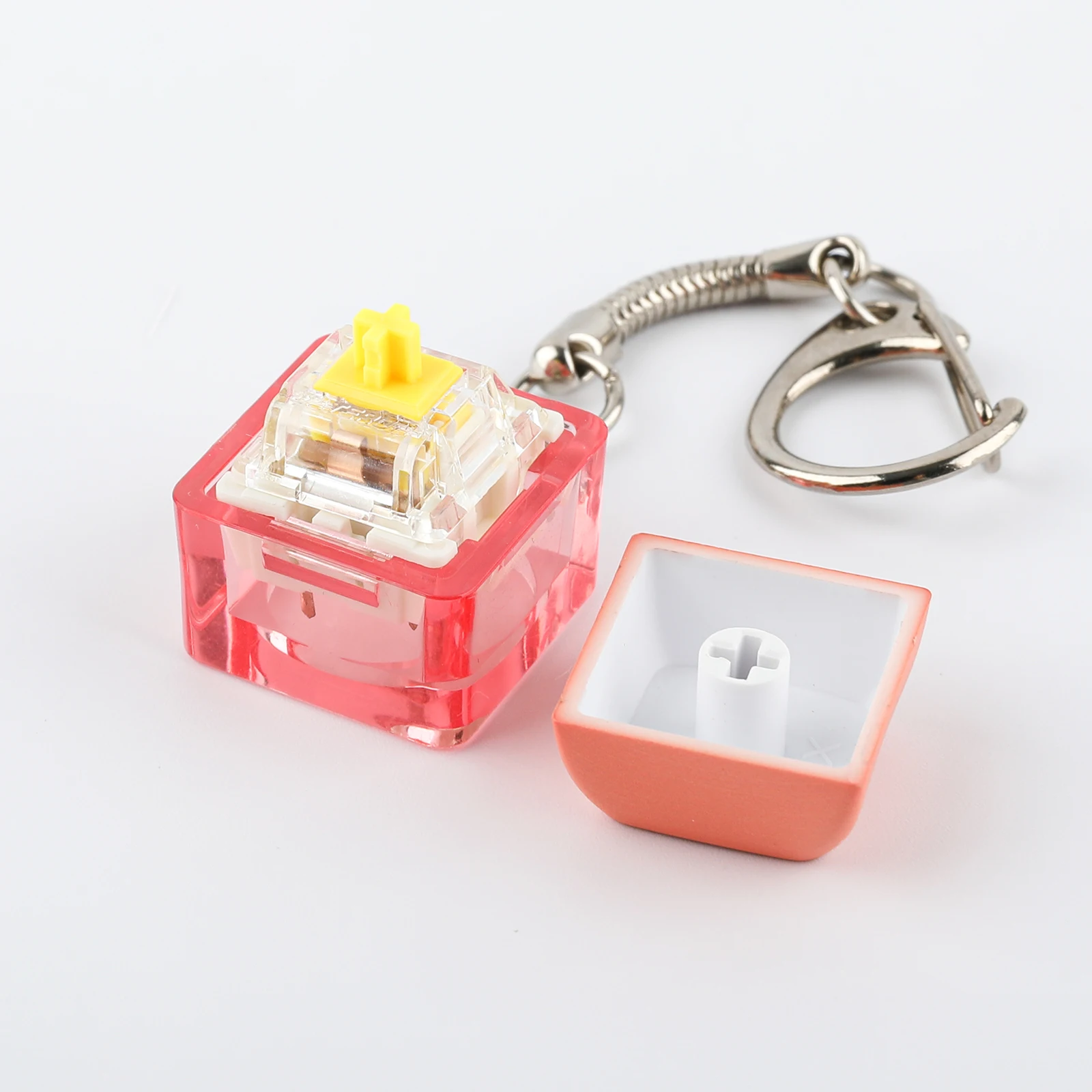 

EPOMAKER Keychain Transparent Acrylic & Colorful Dye-Sublimated PBT Material for Keyboard Aficionados & Gift