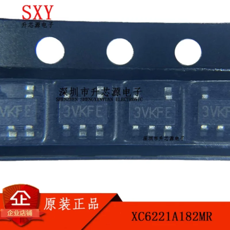 Original XC6221A182MR silk screen 3VKFE SOT23-5 XC6221 full series low voltage drop regulator