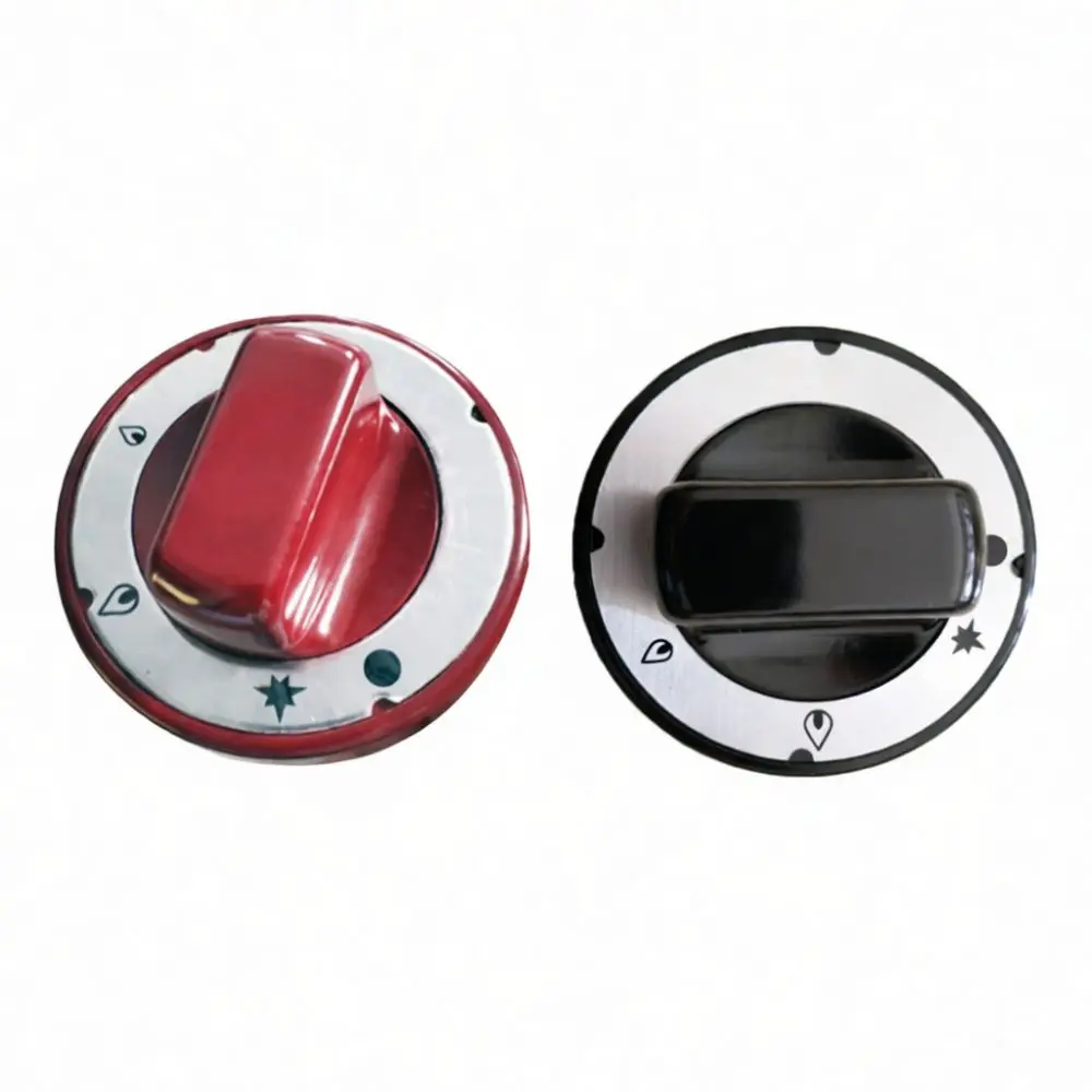 Commercial Burner Knob Heat Resistant Bakelite Gas Switch Control Dial For Cooking Appliance 6mm 8mm 10mm Shaft Hole