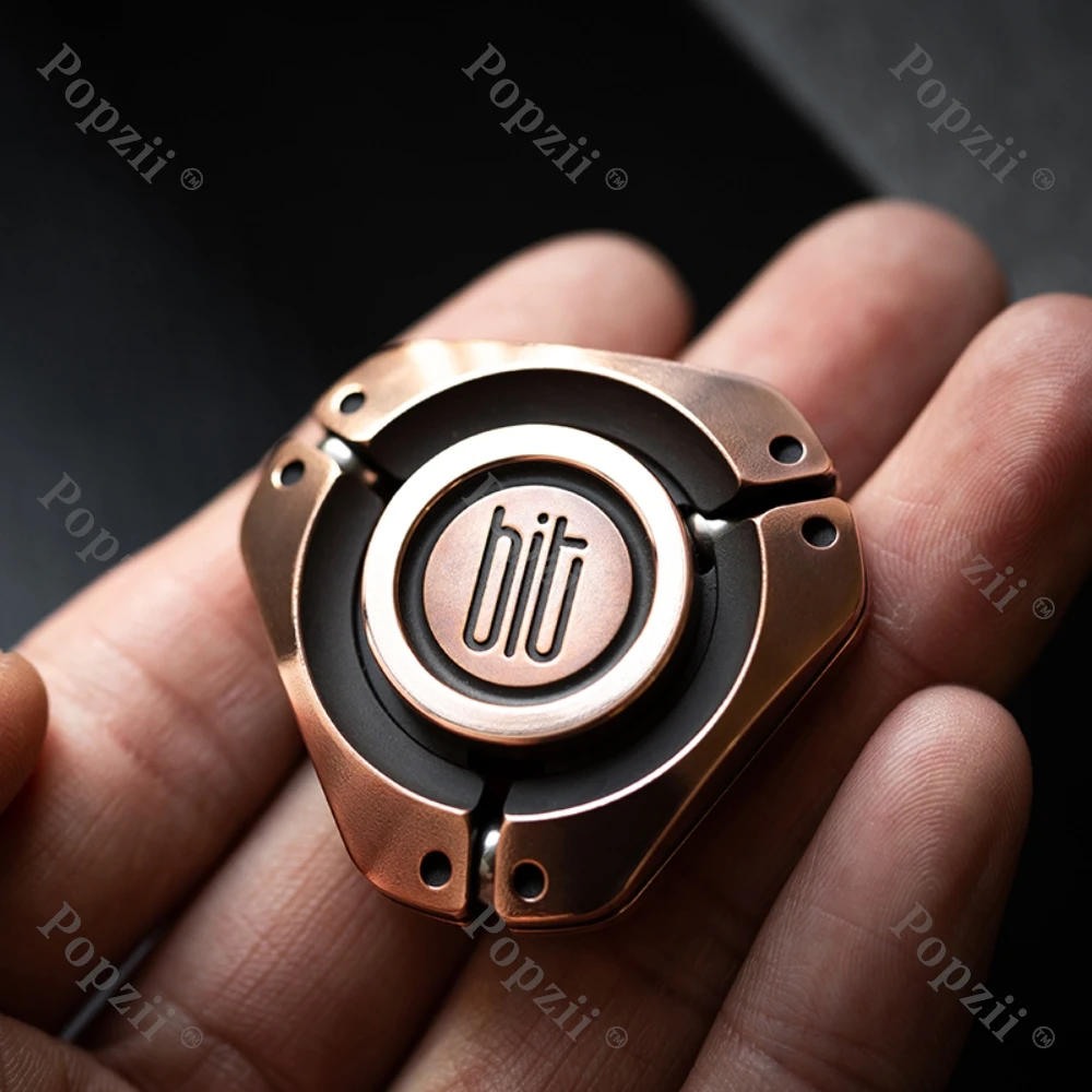 LAUTIE Bit 03 Fidget Spinner acier inoxydable sculpture à la main Juguetes Anti Ansiedad Cool Gadget soulagement du Stress jouets