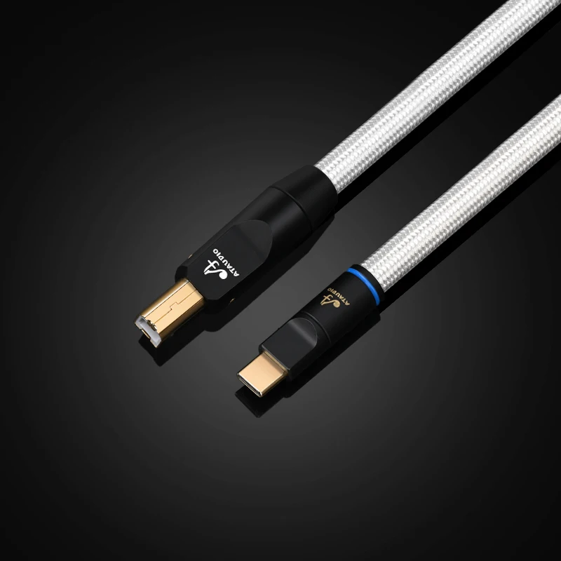 ATAUDIO Hifi USB Kabel DAC A-B C-B C-C Digital AB Audio A zu B high-end-Typ A zu typ B Hifi usb otg rollenmaschinenlinie typc Kabel 5