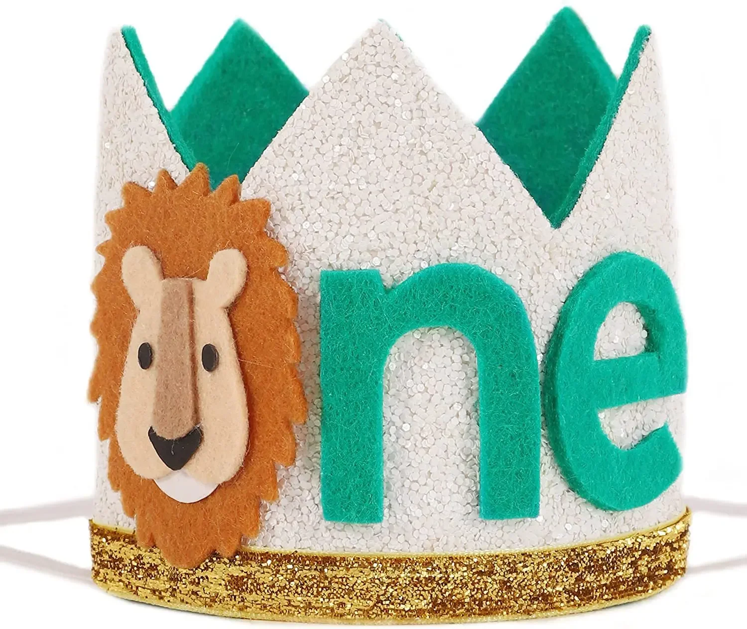 1pc Baby Lion Felt Crown Hats Birthday Party For Kids Birthday Hat 1 Year Animal Jungle Party Baby Shower Birthday Photo Props
