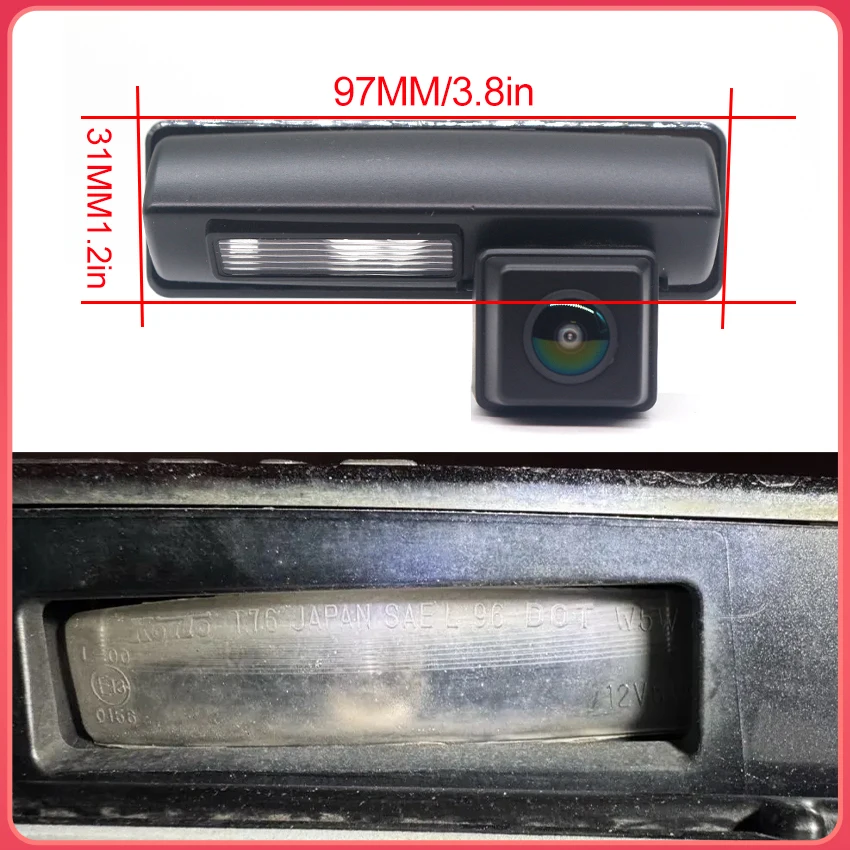 Rear view camera For Toyota Echo 4D Sedan Saloon (NCP10) 1999 2000 2001 2002 2003 2004 2005 CCD HD Night Vision parking Camera - view 2