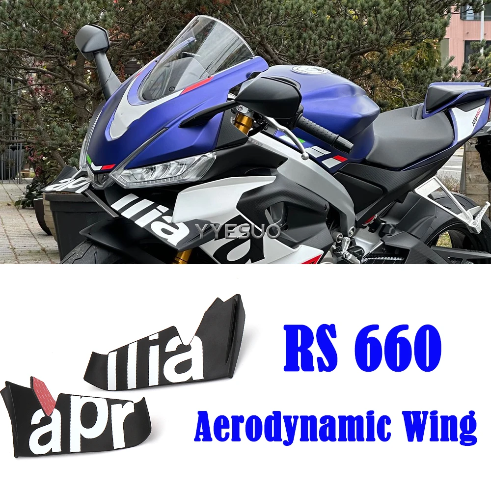 

Motorcycle Front Beak Cover Carbon Fiber Wind Lip Cover Cone Aerodynamics Fairing Winglets RS 660 Accessories for Aprilia RS660