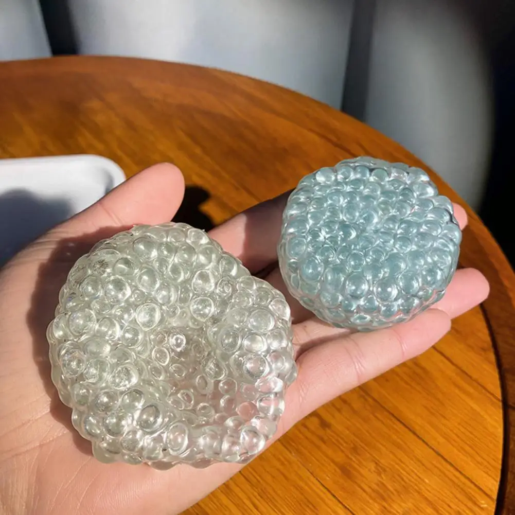 수제 공 얼음 구슬 스트레스 릴리프 장난감 어린이를위한 슈퍼 부드러운 감각 Fidget 장난감 성인 불안 휴식 짜기 재미 있은 선물