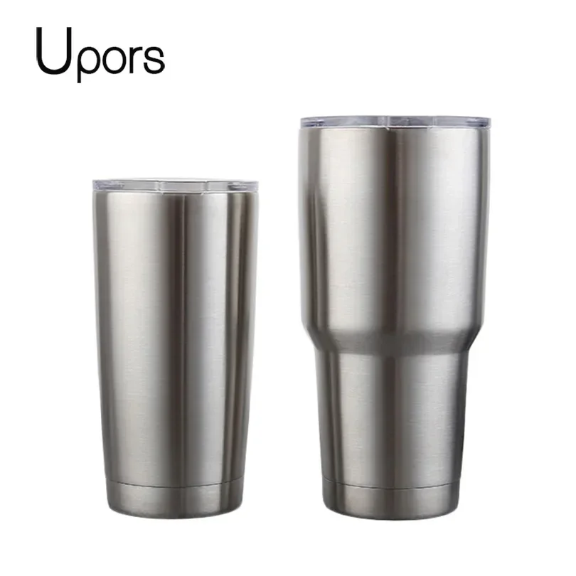 UPORS Tumbler 20 30 OZ Travel Mug Stainless Steel Double Wall Vacuum Coffee Cup Outdoor Ice Drink Beer Water Tea Coffee Mugs