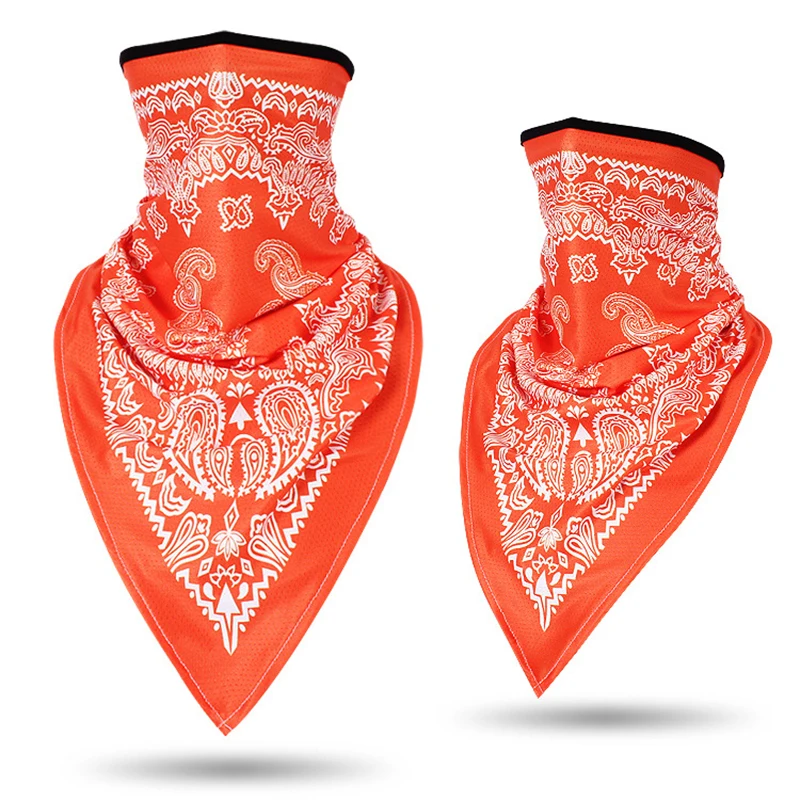 Erkekler kadınlar Bandanna maske spor Paisley Bandana Wrap üçgen yüz kapatma kayak tüp eşarp balıkçılık avcılık yürüyüş boyun körüğü kalkanı