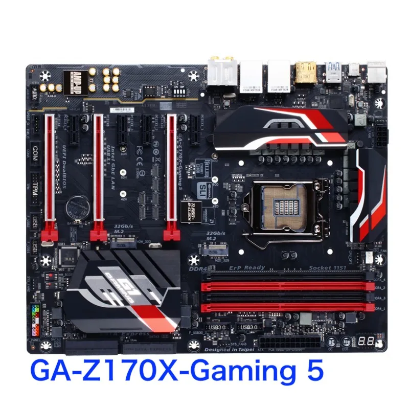 

For Gigabyte GA-Z170X-Gaming 5 Motherboard 64GB LGA 1151 DDR4 ATX Mainboard 100% Tested OK Fully Work Free Shipping