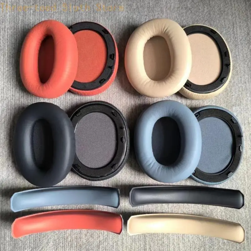 1PAIR EAR PAD Headset Earmuffs untuk W820NB Headphone Earpads Ear Pad Spons Cushions Cover E74A