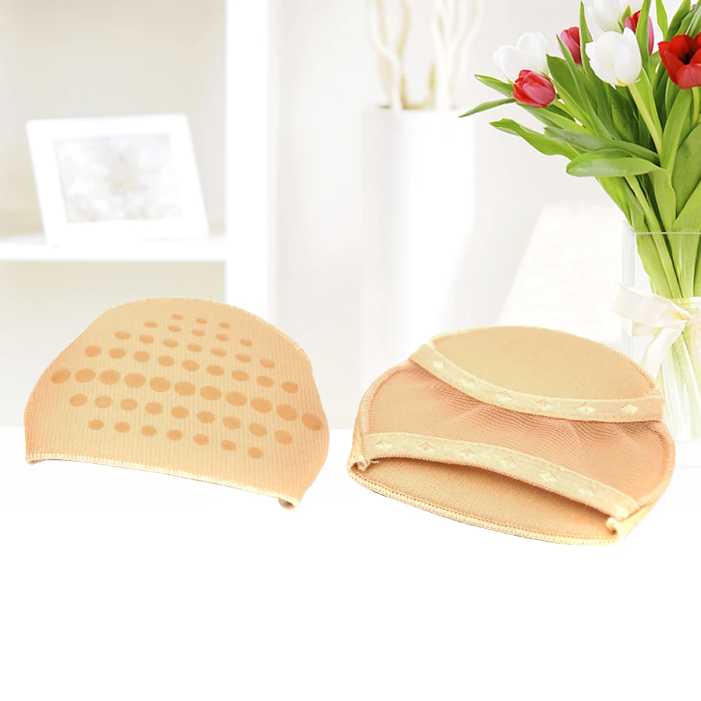 1 Paar Peep-Toe-Vorfußkissenpolster, ultraweiche, unsichtbare Einlegesohle für High Heels, atmungsaktiv, rutschfest, Fußpflege-Werkzeug, Vorfuß