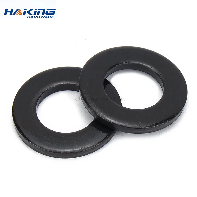 1/100pcs Plain Flat Washer M2 M2.5 M3 M4 M5 M6 M8 M10 M12 M14 M16 M18 M20 M22 M27 M30 M33 M36 Carbon Steel Washers Gaskets