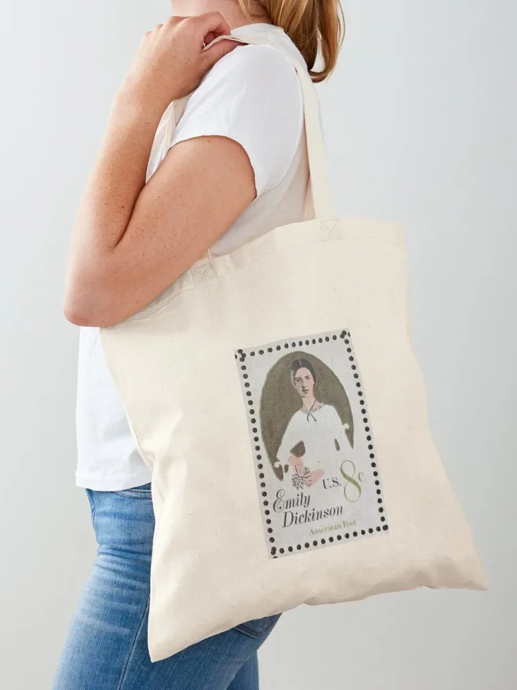 Emily Dickinson stamp 8c. Tote Bag canvas tote bags shopping bags foldable Tote Bag