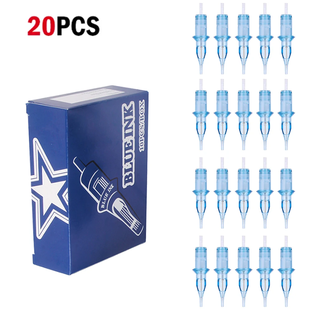 

20 шт. одноразовых стерильных игл для татуировки серии RL RM M1 RS, картриджи для перманентного макияжа, иглы для роторного тату-аппарата