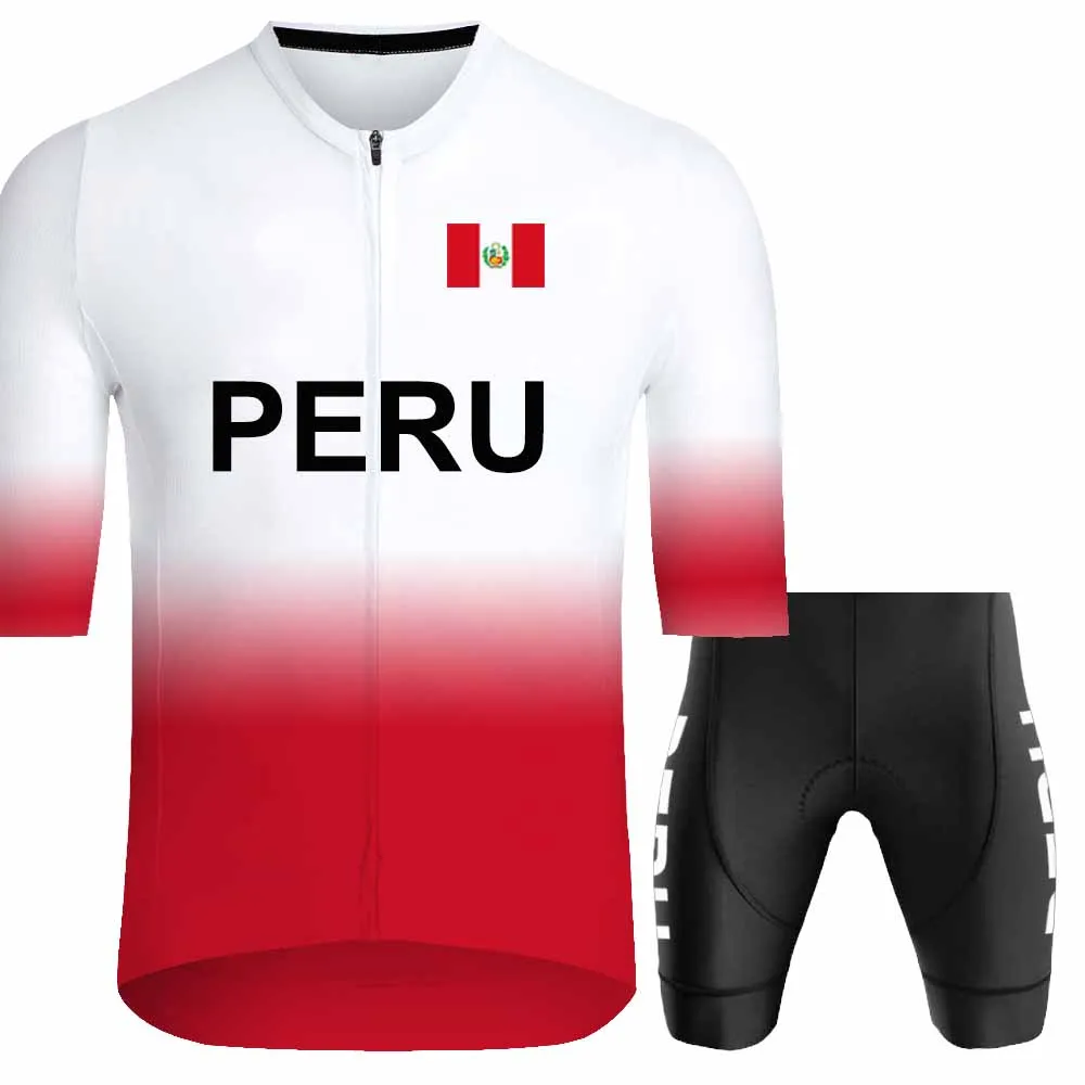 بيرو 2025 المنتخب الوطني الدراجات جيرسي مجموعة الصيف الرجال دراجة الملابس الطريق دراجة قمصان دعوى دراجة مريلة السراويل الجبلية Ropa مايوه