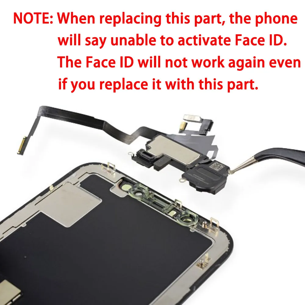 Ear Speaker With Flex Cable Replacement For iPhone X XR XS Max Ear Piece With Light Sensor Microphone