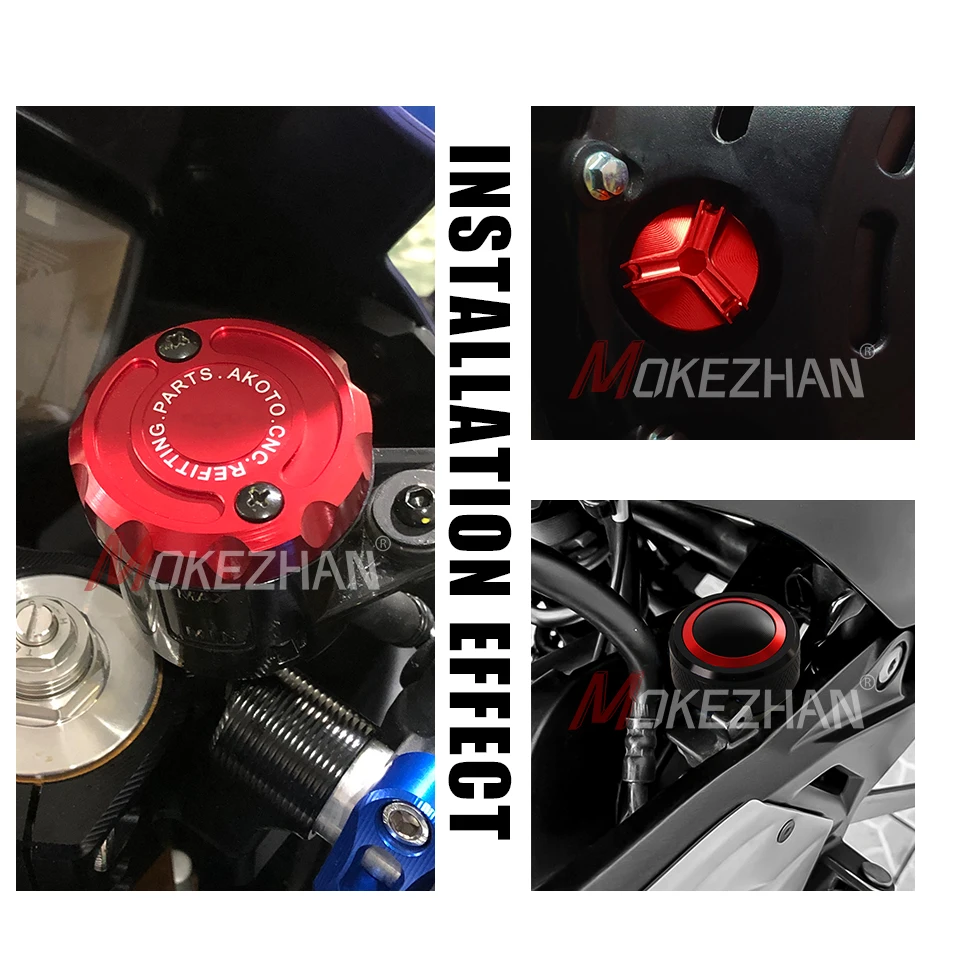 Motorcycle Accessories Rear &Front Brake Fluid Reservoir Cap Oil Filler Cap For Street Triple 765 R/S/RS 765R 765RS 765S 2024+