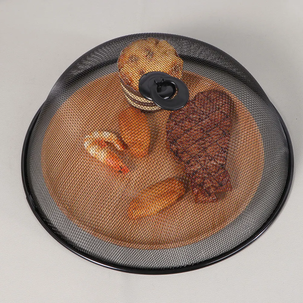 

4pcs Stainless Steel Mesh Food Cover Protector Dome Outdoor Kitchen Reusable Anti-Fly Dust Cover For Bowl Plate Utensil Picnic