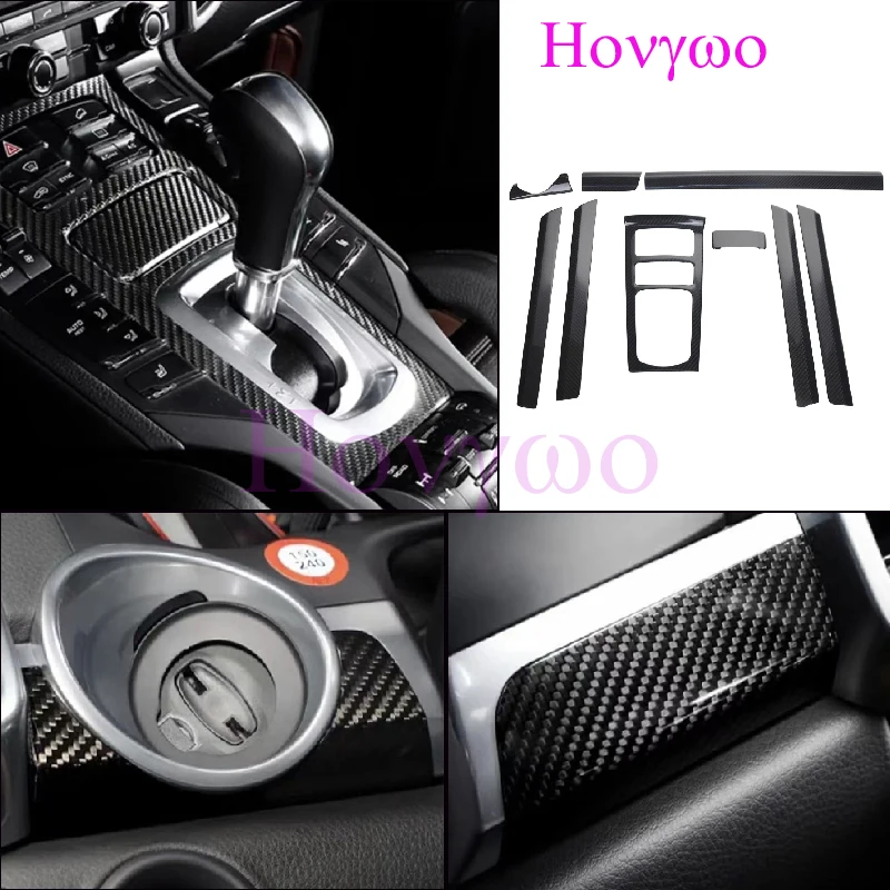 

Real Carbon Fiber Interior Trims Dashboard Cover Interior Kits for Porsche Cayenne 2014-2017