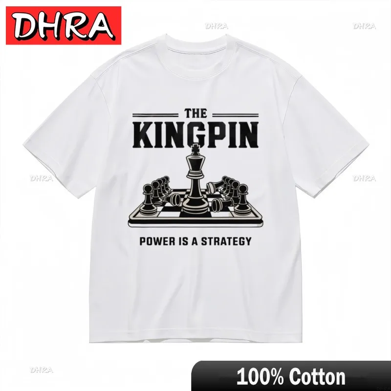 

Women's Oversize Breathable Classic T-Shirt Fallen Pawns Power Metaphor Tee Streetwear Clothing Tops for Summer Style T-Shirt