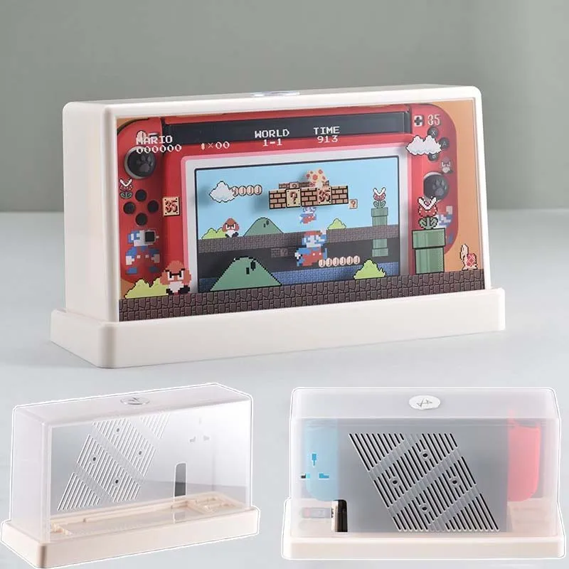Прозрачный пылезащитный чехол Super Mario для переключателя Oled, защитный рукав, акриловый чехол для дисплея, аксессуары для игр, новинка