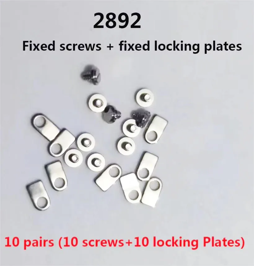 10 sets / Movement Screws Suitable For 2892 Movement Fixing Machine Lock Plate Fixing Machine Screws Watch Movement Accessories