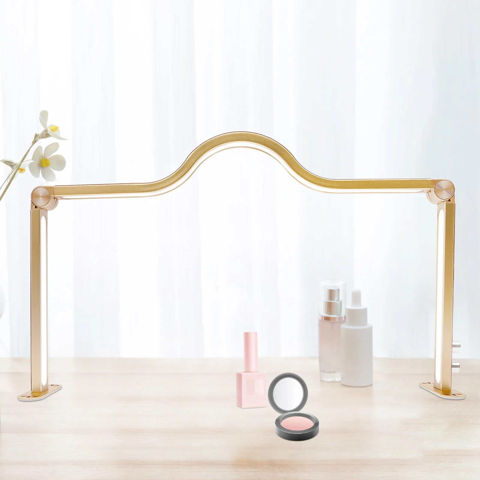 48wまつげライト折りたたみ式ネイルテックライトネイルテックランプ読書照明手芸照明ネイルアートフェイシャルスパスキンケア用