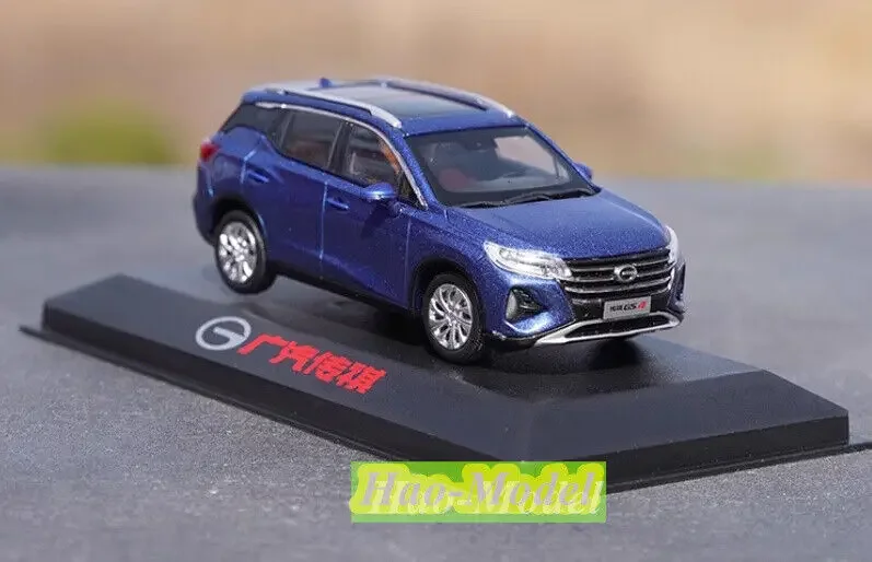 Nuevo 1:43 para GS4 Trumpchi 2020 aleación Diecast Metal juguetes niños regalos de cumpleaños Hobby exhibición colección adornos azul