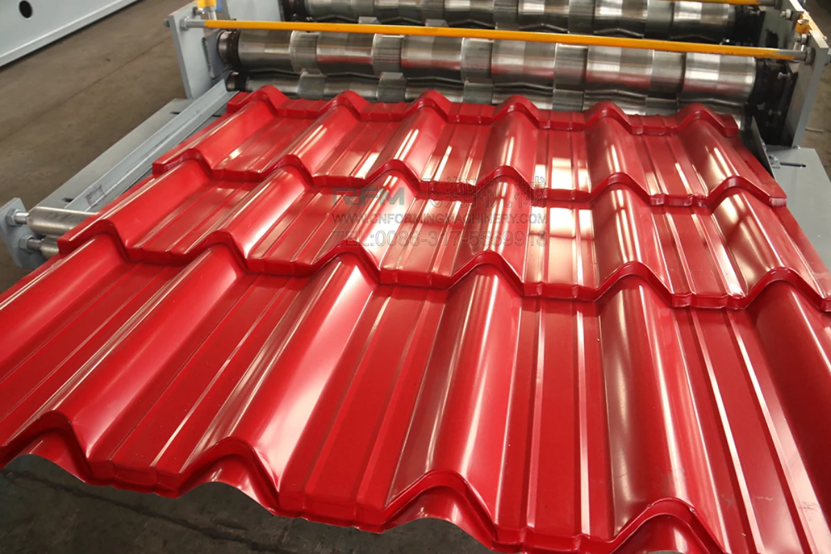 Building Roof Plc Control Roofing Sheet Glazed Roofing Tile Machine FX780 Metal Glazed Sheet Roll Forming Machine Series