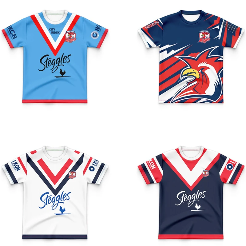 Sydney Roosters 2024 Castor Children's T-shirt High quality Rugby jersey Multiple wartime ANZAC round jerseys Home and Away