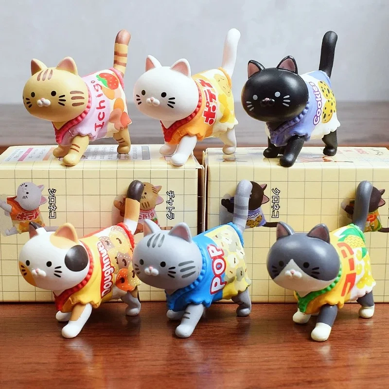 

Лидер продаж, кошачья глухая коробка, упаковка для конфет, закуска, фигурка кошки, игрушки, куклы, слепая сумка, украшение для мальчика и девочки, Рождественский подарок