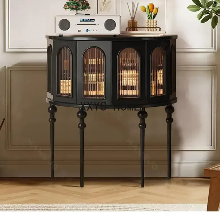 ภาษาฝรั่งเศสคําคอนโซลโมเดิร์น Minimalist ห้องโถงทางเดินห้องนั่งเล่น Curio ครึ่งวงกลมคอนโซลตารางตู้