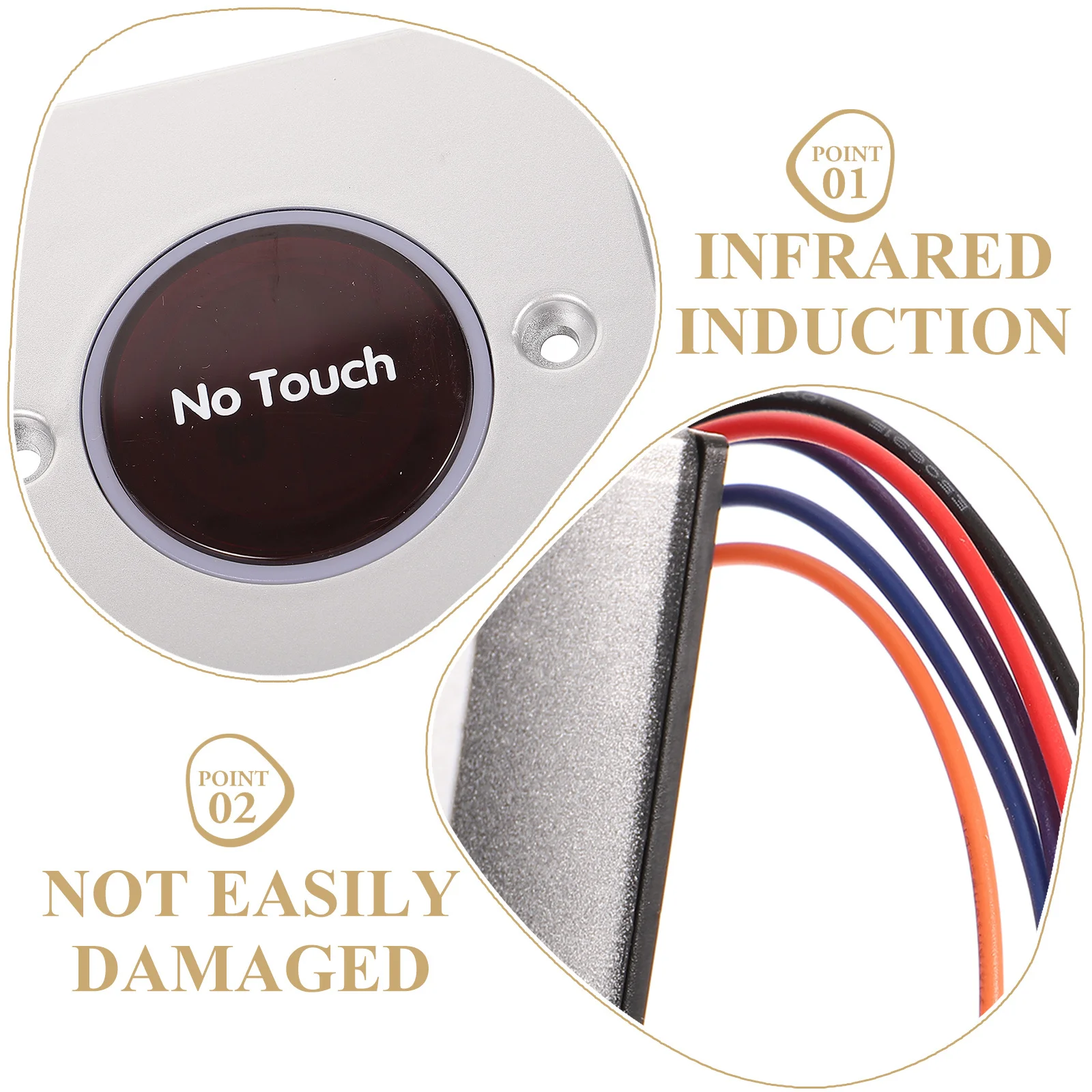 

Infrared Sensor Exit Button Easy Install Access Control System for Commercial Use Infrared Sensor Exit Button Automatic