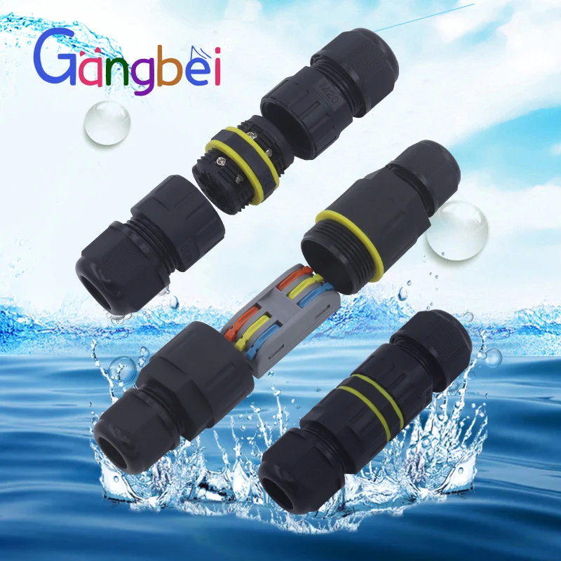 

Outdoor Waterproof Connector Quick Terminal Block 2/3/4/5/6 Pin Terminal Post Junction Box Splicer for Durable Electrical Wiring