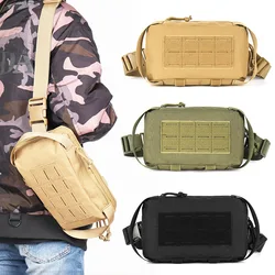 1000D Nylonowa sportowa torba na talię Mochilas Molle Pouch 3P Torba na klatkę piersiową Outdoor Tool Torby na ramię do polowań Camping Hiking