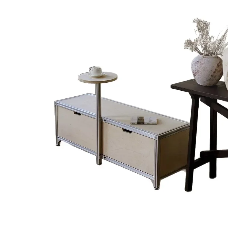 

Aluminum profile ocean board restaurant table andcombination milk tea shop cafe dessert shop bar table and chair