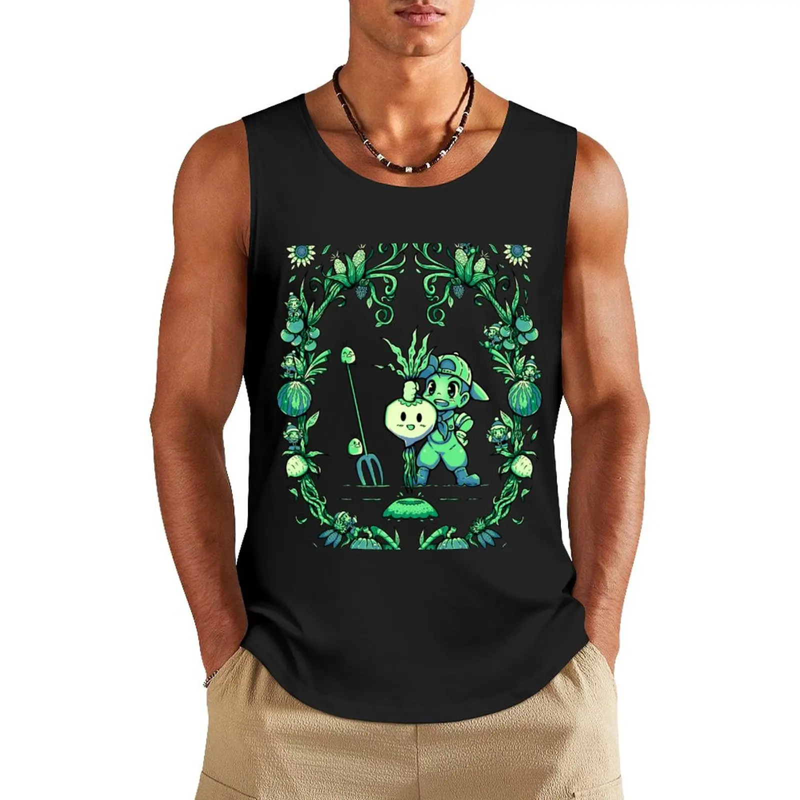 Fruit of the Harvest Tank Top sleeveless tshirts for men Men's gym t-shirts summer 2024