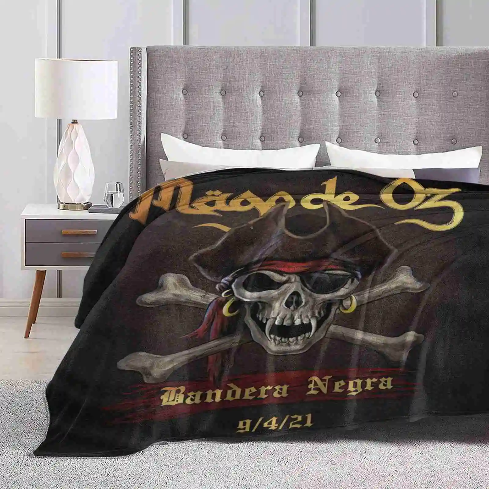 M ? Go De Oz Baronangz Bandera Negra Soft Warm Light Thin Blanket M ? Go De Oz Baronangz Bandera Negra