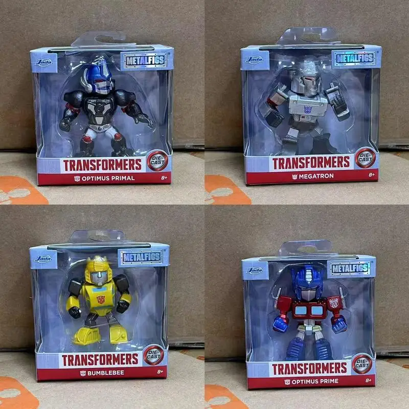 Jada Transformers Height 8cm Metal Ornament  Optimus Prime Megatron Bumblebee Captain Gorilla Desktop Ornament Decoration